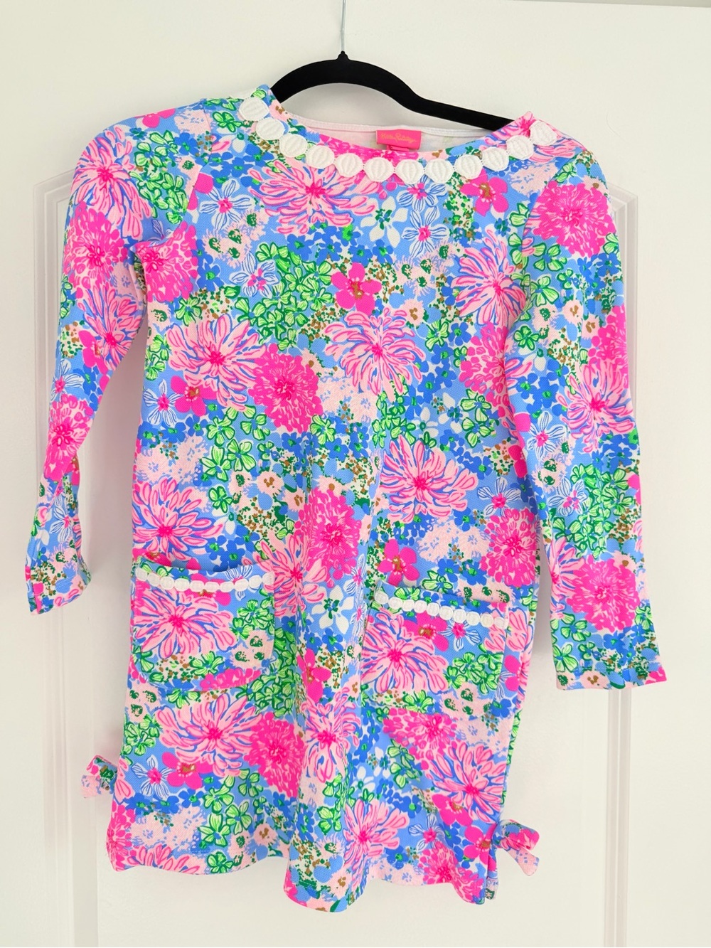 Lilly Pulitzer Girls Floral Tunic Dress in Pink, Blue & Green